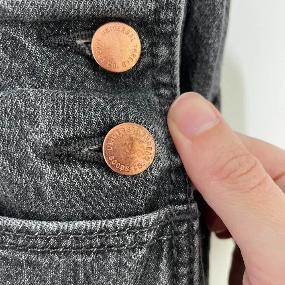 Universal Thread Black Denim Overalls - Picture 8 of 9